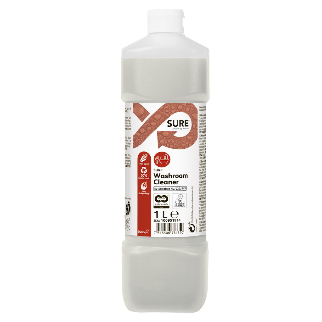 SURE Washroom Cleaner 6x1L - Sanitairreiniger